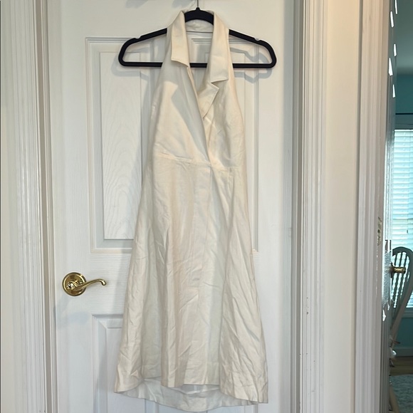 Elegant White Halter Dress - Picture 1 of 3